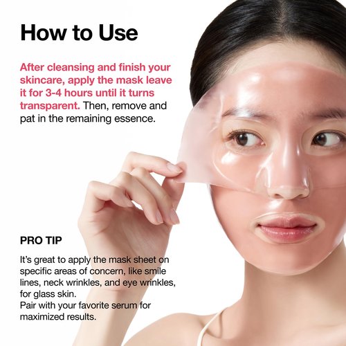 ANUA Peach 70 Niacin Brightening Collagen Mask, Overnight Face Mask for Glass Skin, Niacinamide, Collagen Facial Mask, Glow up with Hydration, Natural Color, Korean Skin Care (38g, 4ea)