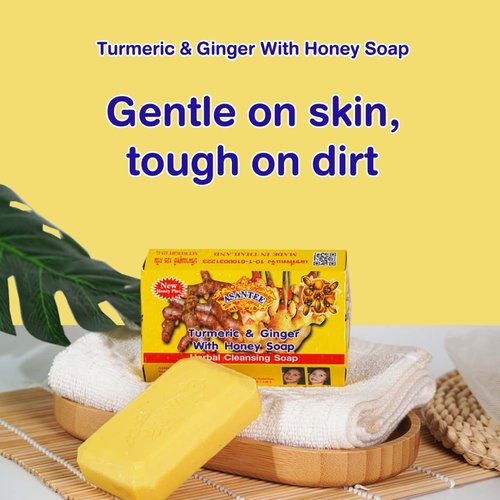 ASANTEE Tumeric & Ginger With Honey Cleansing Soap (Pack of 6)