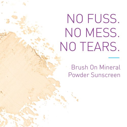 BOB KIDS SPF 30 Brush On Mineral Powder Sunscreen, Broad Spectrum Protection, Water Resistant 80 Mins, Fragrance Free, Easy to Apply for Kids & Babies, Mfg in USA