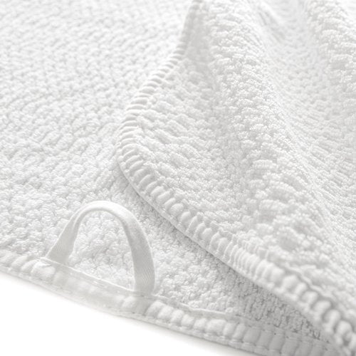 Graccioza Bee Waffle Wash Cloth 12" x 12" - 100% Egyptian Combed Cotton, 550 GSM - Elegant Waffle Pattern Bath Towels - Super Absorbent and Quick Dry Washcloth - Soft Body and Face Towel - White