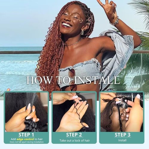 Deep Wave Bulk Human Braiding Hair 50g 20 Inch Color 350 Human Braiding Hair for Boho Braids 1 Bundle/Pack No Weft 100 Percent Brazilian Human Braiding Hair Extensions for Micro Braiding