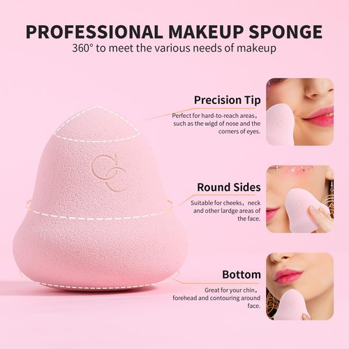 Docolor Makeup Brushes 16Pcs Makeup Brush Set with Makeup Bag Makeup Sponge & Brush Cleaning Pad Professional Face Powder Kabuki Foundation EyeShadow Concealers Brush Kit Gift Box Fantasy Series Ⅲ