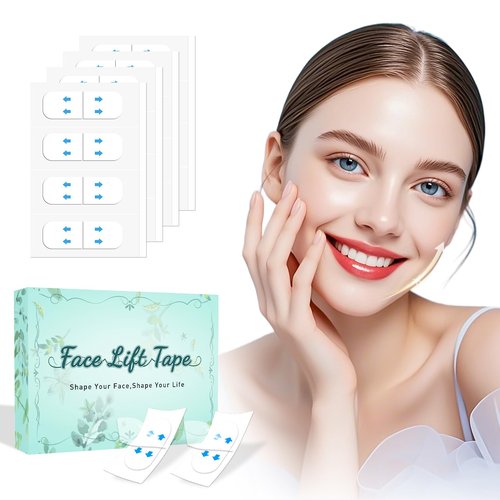 Neck Tape Lifting Invisible, Face Lift Tape Instant Facelift Under Makeup, V Edge Patches Skin Lifter Tapes for Turkey Neck, Loose Sagging Skin, Wrinkle, Jowl, Eye, Double Chin (1 Count (Pack of 200))
