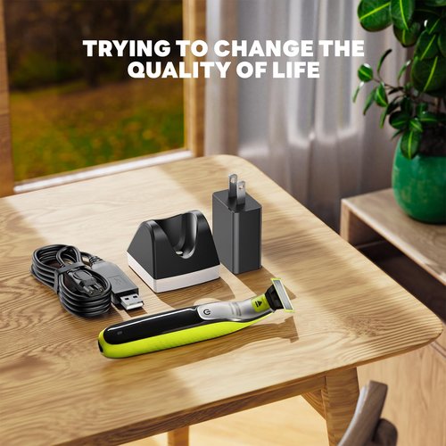 Replacement HQ850 Razor Charger Base Compatible with Philips Norelco OneBlade Electric Shaver QP2630 QP2530 for One Blade Beard Trimmer Charging Stand (Only Fit for 8V)