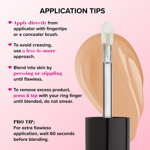 Too Faced Born This Way Super Coverage Multi-Use Concealer | Full Coverage, Non-Comedogenic, Oil Free + Long Lasting Concealer | Hyaluronic Acid + Coconut Water, 0.45 Fl Oz, Light Beige