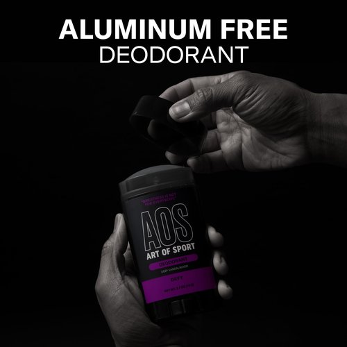 Art of Sport Men’s Deodorant, Talc Free, Sandalwood Fragrance, Made with Natural Botanicals, Green Tea, Made for Athletes, Defy Scent, 2.7 Ounce (Pack of 2)
