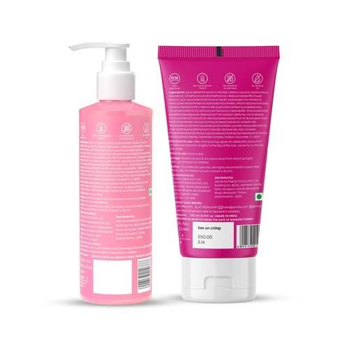 PLIX - THE PLANT FIX - Hibiscus Bond Repair Shampoo (200ml) + Conditioner (175ml) | Repairs Molecular Structure & Reduces Breakage | FiberHance & TechnoHYAL Hair Complex