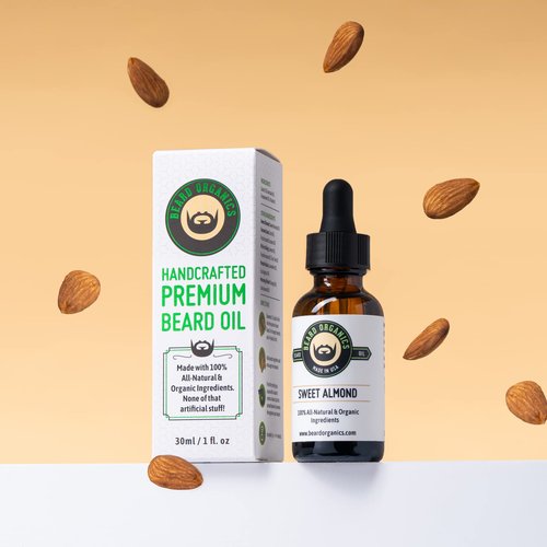 Beard Organics Sweet Almond Beard Oil | Fragrance-Free