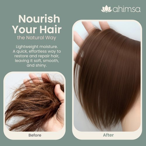 Ahimsa Hair and Body Mist Glow Spray, Fast-Drying Non-Greasy Dry Oil Hair Perfume Spray, Body Mist for Women with Jasmine, Coconut, & Argan Oil, All Natural Perfume Women Lightweight Fragrance Mists