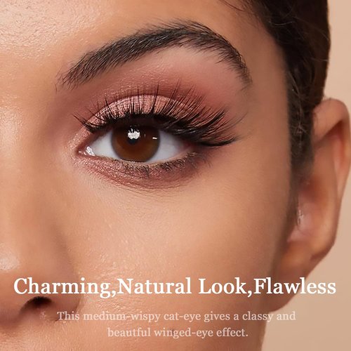 3D Magnetic Eyelashes with Eyeliner Kit - 7C SevenCrown Magnetic Lashes Natural Looking with Upgraded 4 Tubes of Liner Waterproof, Long Lasting,10 Pairs Reusable False Eyelashes Easy to Apply.