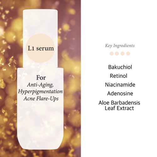 Retinol 0.15% Bakuchiol 2% Serum - Plant-Based Retinol Alternative - Facial Serum for Smooth Skin Texture - Suitable for All Skin Types, 1 Fl Oz (30ml) (Pack of 2)
