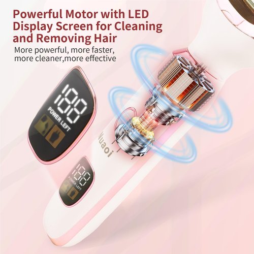 Electric Shaver Razors for Women - 5 in 1 Bikini Trimmer for Women Body Hair Trimmer Facial Hair Removal Cordless Rechargeable Body Shaver for Face Chin Arms Underarm Legs Arms Eyebrow (Pink)