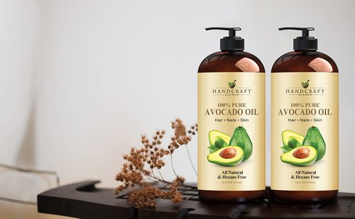 Handcraft Blends Grapeseed Oil Avocado Oil - 100% Pure and Natural - Premium Therapeutic Grade Carrier Oil for Aromatherapy, Massage, Moisturizing Skin and Hair - 16 fl. oz