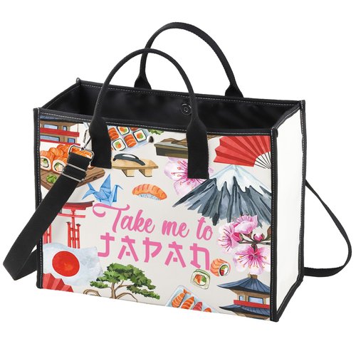 WZMPA Japan Travel Cosmetic Bag Japan Souvenir Gift Take Me To Japan Zipper Pouch Bag Japanese Culture Gift (Take Japan BG)