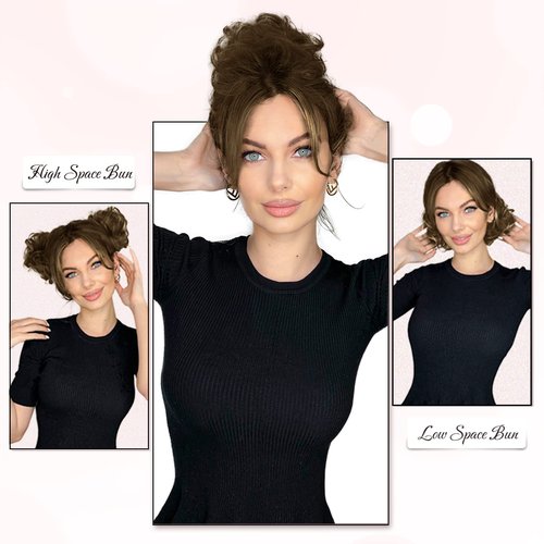 RUWISS Messy Bun Hair Piece for Women 100% Real Human Hair 30g + 26g