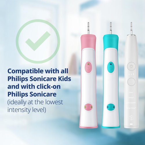 demirdental Kids Mini Toothbrush Heads Compatible with Philips Sonicare Compact Kids Toothbrush Heads - Replacement Heads Sensitive - Brush Heads from Ages 3 to 6 - Orange - Replaces HX6038-8 Pack