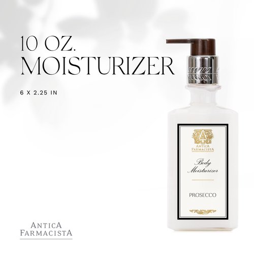 Antica Farmacista Body Moisturizer - Scented Moisturizing Lotion with Aloe Vera, Green Tea & Sweet Almond Oil - Luxury Gift for Any Occasion - Prosecco, 10 fl oz