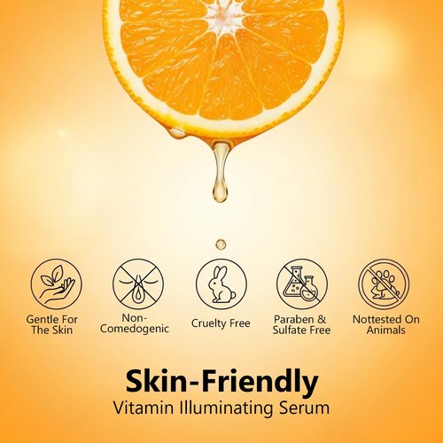 Vitamin C Serum for Face, Anti Aging Vitamin Illuminating Brightening Serum with Niacinamide,Hyaluronic Acid & VE, Skin Care for Evens tone, Dark Spot Corrector, Hydrates, Reduces Wrinkles,1.35Fl Oz