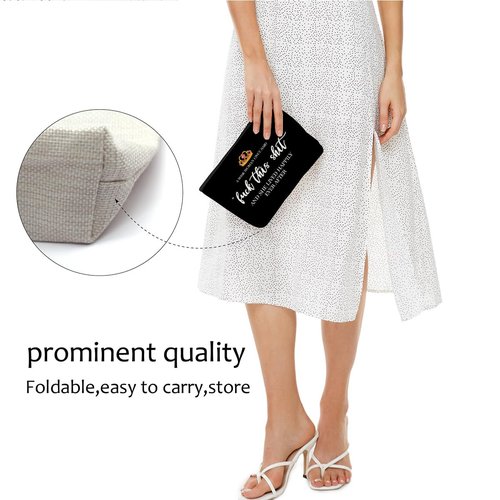 Funny Gifts for Women, Grandma, Strong Women Retirement Gifts Cool Gifts for Coworkers, Hostess Gift Ideas Gag Gifts Birthday Girls Weekend Fun Gifts Makeup Travel Bag Inspirational Cosmetic Bag