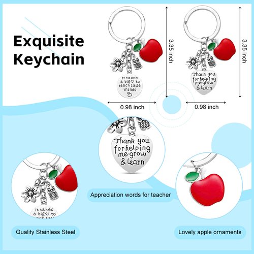 UAREHIBY 12 PCS Teacher Appreciation Gifts in Bulk,20 OZ Wine Tumbler Thank You Gifts for Women Men,Teacher Appreciation Week Gift with Keychain,Best End of Year Gift with Cosmetic Bag