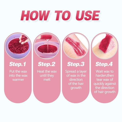 Hard Wax Beads for Hair Removal, 3lb Bulk Red Professional Brazilian Waxing Beads for Sensitive Skin Women Men, 48oz Big Bag of Wax Pellets for Body Bikini Legs Fine Hair & Coarse Hair Strawberry Red
