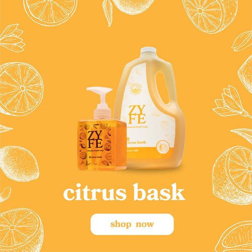 ZYFE Foaming Hand Soap Refills, Half Gallon Hand Soap Foam Refill with Essential Oil Fragrance in Recycled Bottle, Citrus Handwash Refil Biodegradable+