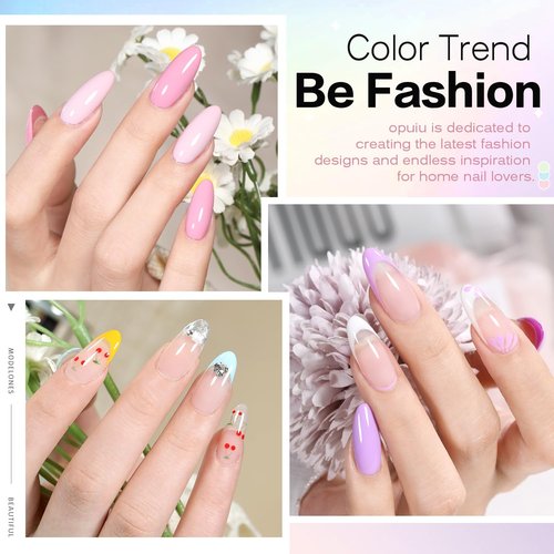 Beautpal 40 PCS Gel Nail Polish Set All Seasons Collection 36 Colors Gel Polish 7ml Popular Nude Pink Pastel Nail Polish Starter Kit for Nail Art DIY at Home