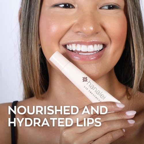 Hanalei Lip Care Products Set Duo – Sugar Lip Scrub & Kukui Oil Lip Treatment for Dry, Cracked, Chapped Lips – Exfoliate, Hydrate & Moisturize for Soft, Smooth Lips – Natural and Cruelty-free