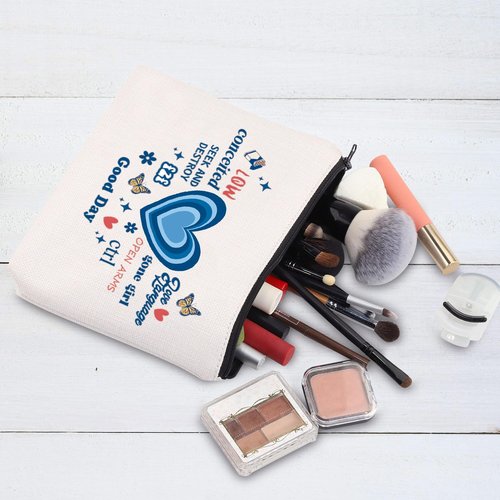 BWWKTOP Singer Album Cosmetic Makeup Bag Singer Concert Fans Gift Singer Makeup Zipper Pouch Bag Singer Merchandise (GoodDay)
