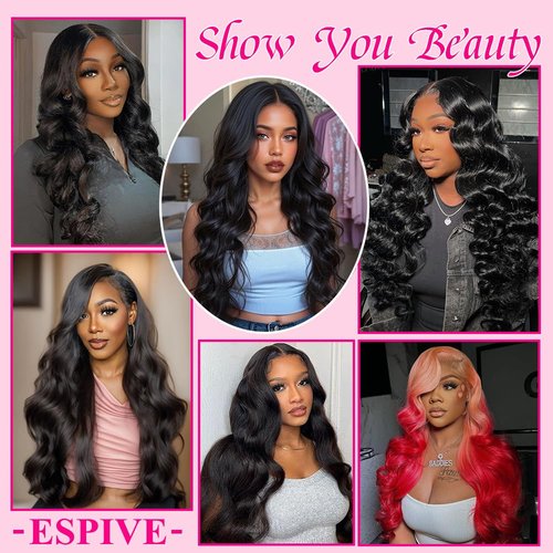 Body Wave 2x6 HD Lace Closure Transparent Hd Lace Closure Human Hair 16Inch 100% Brazilian Virgin Middle Part Pre Plucked With Baby Hair Natural Color 0.10Mm Ultra-Thin 2X6 HD Lace