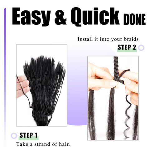Pre-Divided Human Braiding Hair for Boho Braids Water Deep Wave Human Hair Bulk for Braiding Curly Human Hair for Boho Locs Boho Crochet Braids Human Hair Extensions (18"160Strands,1B)