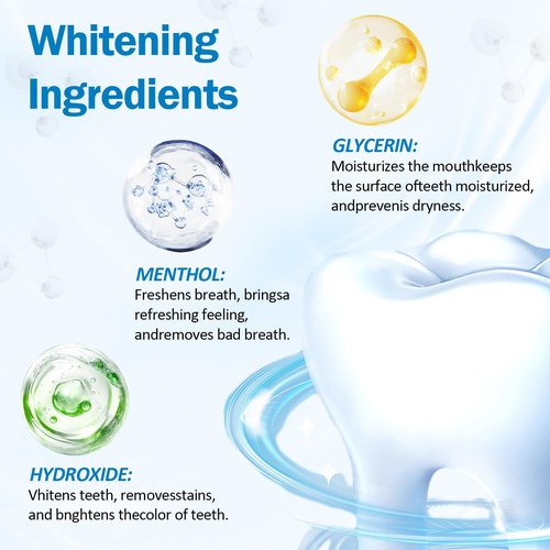 Teeth Whitening Pen - Professionally Stain Removal Teeth Whitening Gel Formula, No Sensitivity Effective Teeth Whitener, Mint (0.11 Fl Oz (Pack of 3))