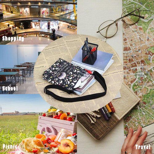 MNIGIU Anime Inspired Gift Anime Cosmetic Bag Anime Lover Gift Anime Themed Gift (TakenBlack)