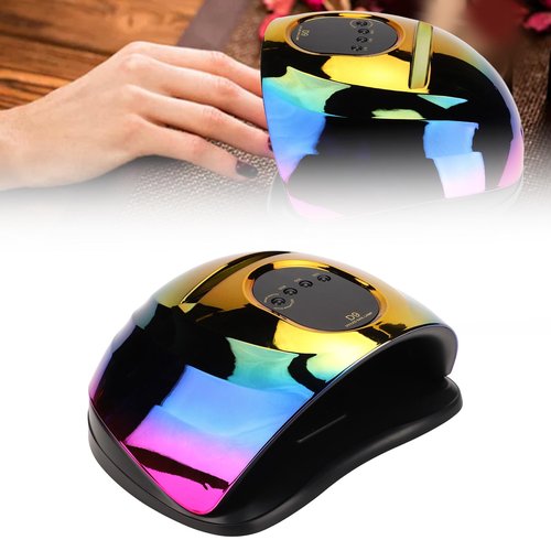 150W LED Nail Lamp, Professional Nail Gel Dryer Light Fast Curing Drying Polishing 57LEDs Finger Toe Nail Art Machine with Automatic Sensor LCD Display for Acrylic Nails Gel Polish