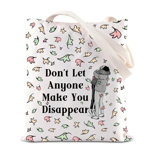 FOTAP LGBTQ Gift Hi Leaves Tote Bag Spotify Inspired Gift Nick and Charlie Gifts BL Boys Love Gifts (Disappear Tote)
