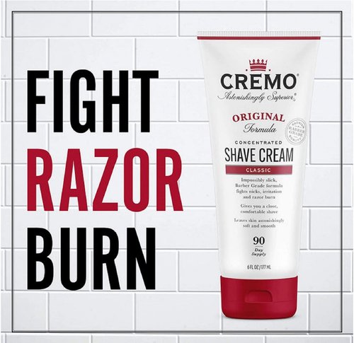 Cremo Barber Grade Original Shave Cream, Astonishingly Superior Ultra-Slick Shaving Cream Fights Nicks & Cooling Formula Post Shave Balm, Soothes, Cools And Protects Skin From Shaving Irritation