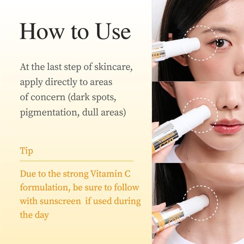 YADAH Vitamin C 30 Correcting Balm (0.35oz) – All-in-one Multi Care for Dark Spot Remover, 30% Pure Ascorbic Acid & Vitamin E for Radiant Nourished Skin, Starter & Finishing Balm and Skin Brightening