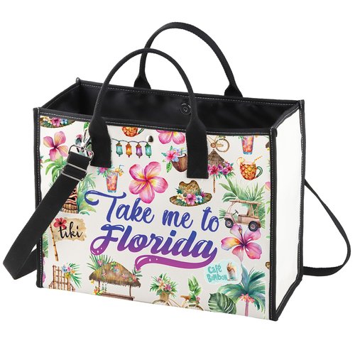 WZMPA Florida State Travel Cosmetic Bag - Souvenirs Gift Take Me To Florida Zipper Pouch Travel Bag Vacation Merchandise