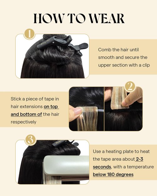 Ve Sunny Human Hair Extensions Tape in Chocolate Brown and Caramel Blonde Balayage Tape in Extensions 20inch Hair Extensions for Wedding 10Pcs 25G
