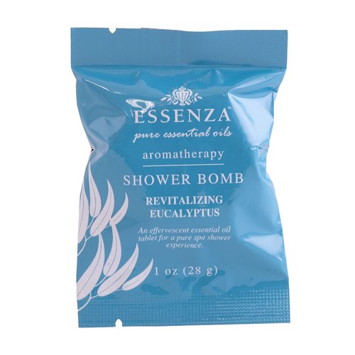 Essenza Shower Bombs 14pc Bin - Revitalizing Eucalyptus & Relaxing Lavender Aromatherapy Luxury Shower Bombs - Height 8.125” Width 5.5” Depth 4.125” Weight 1.31 Lbs - 14 Pc Collection