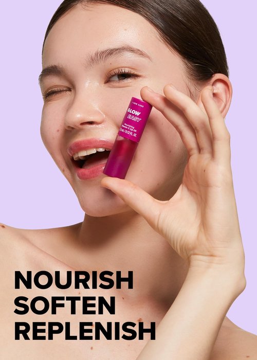 I DEW CARE Hydra Vibes 3-Hyaluronic Acid Cleanser, 150ml, 5.07 fl. oz. + Lip Oil Gloss - Glow Easy, 0.12 Fl Oz Bundle