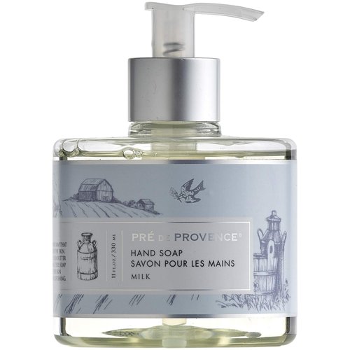 Pre de Provence Collection Shea Butter Enriched Soothing & Moisturizing, Liquid Soap, 11 fl oz, Milk