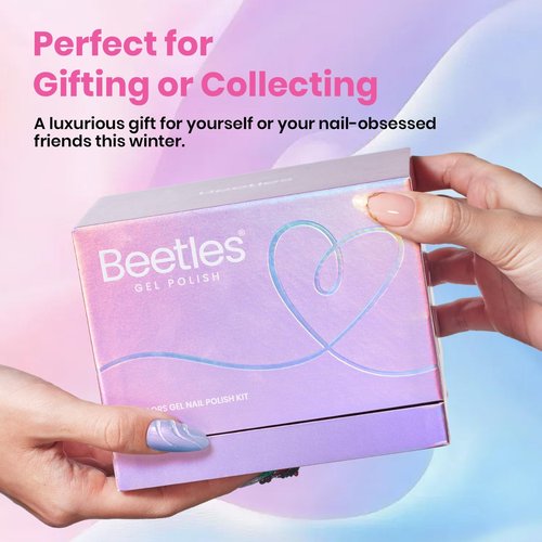 beetles Pearl Gel Polish Set - Ocean Whisper Collection, 15ml Shimmer White Pink Purple Mermaid Nail Swirl Shell Thread Polish Soak Off Uv Gel Polish Effect DIY Manicure Gift for Women