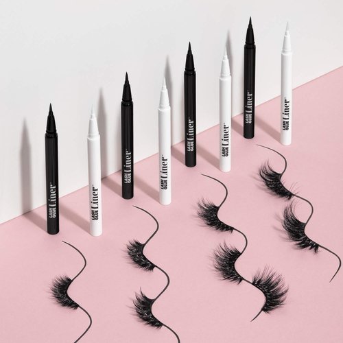i-ENVY 2 in 1 Lash Glue Liner, Eyelash Adhesive & Eyeliner in One (0.02 Oz), Quick Precise Application, Fast Drying Matte Finish, Strong Hold for Lash Cluster, Strip Lash Extension (Black & Clear)