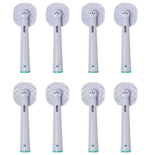 Tongue Brush Heads for Oral B Braun, 7000/Pro 1000/9600/500/3000/8000 and Smart Electric Toothbrush Brush Head Cleaner Scraper Replacement, 8-Pack