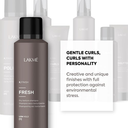 LAKMÉ K.Finish Fresh Texturizing Dry Shampoo, Dry Texture Spray for Hair Volume, Volumizing Spray, 6.8 Fl Oz