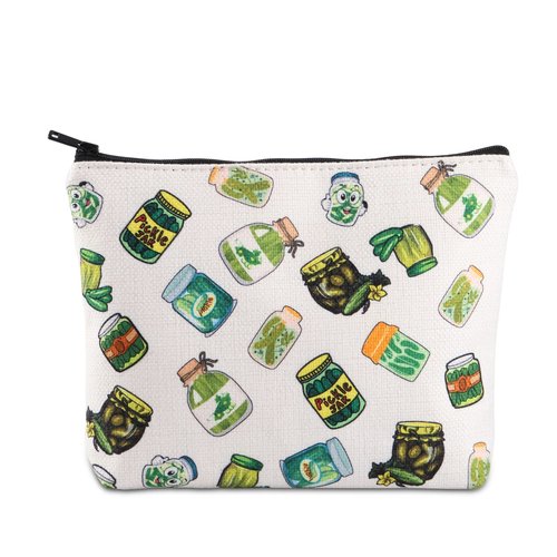 LEVLO Pickle Bundle Gift Pickle Bachelorette Pickle Lover Waterproof Zipper Pouch Pickle Queen For Women Girls BFF(PICKLE)