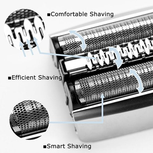 83M Replacement Head Compatible With Braun Series 8, 83M Wet and Dry Replacement Foil and Cutter for Braun Electric Shaver S8, 8370cc, 8340s, 8350s, 8467