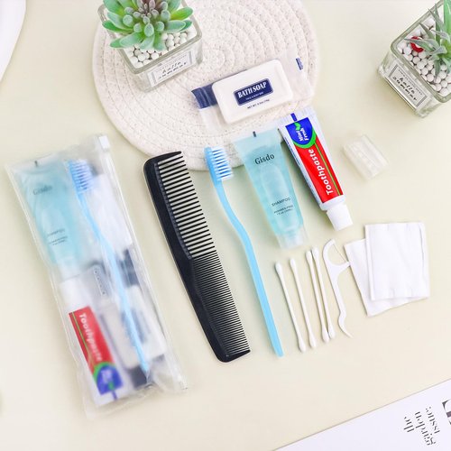 Gisdo 30 Travel Hygiene Kit Bulk Toiletry Kits Homeless Personal Hygiene Kit Bulk Homeless Care Package Travel Toiletry Kit Homeless Hygiene Kit Bulk Disposable Toiletry Kit(10-IN-1)