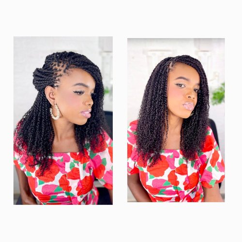 BiAdé Hair Afro Kinky Bulk Human Hair Extensions 50g Natural Black (Color 1B) - For Braiding, Locs, Twists, Crochet Styles (14 Inch)